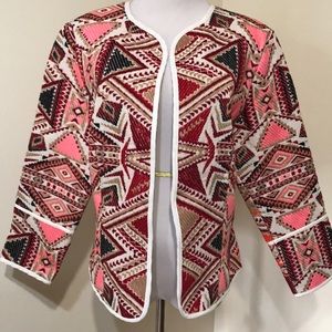 Tribal print jacket BNWT